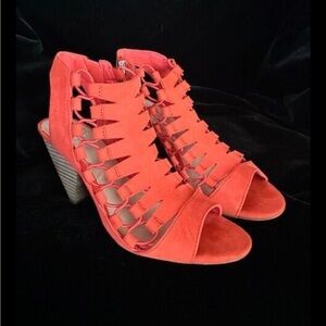 Vince Camuto Strappy Orange Sandals